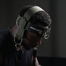 Load image into Gallery viewer, Black male wearing the Iron Neck Alpha Harness.
