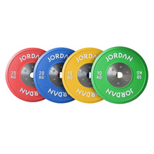 Load image into Gallery viewer, JORDAN Coloured Rubber Competition Bumper Plate-Calibrated