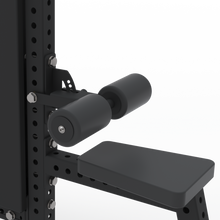 Load image into Gallery viewer, Adjustable thigh pad on lat pulldown machine.