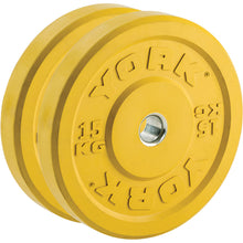 Load image into Gallery viewer, YORK Barbell Economy Coloured Bumper Plates