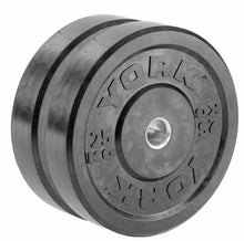 Load image into Gallery viewer, YORK Barbell Black Bumper Plates-Pairs