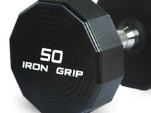 Load image into Gallery viewer, IRON GRIP URETHANE DUMBBELLS-Contour Handles