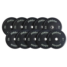 Load image into Gallery viewer, JORDAN Black Rubber Bumper Plates
