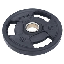 Load image into Gallery viewer, Black weight plate with 'Jordan' branding on a white background
