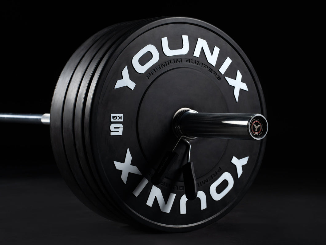 YOUNIX 150kg Premium Bumper Plate Set
