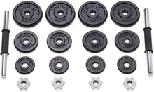 Load image into Gallery viewer, York 20kg Cast Iron Adjustable Dumbbell Set
