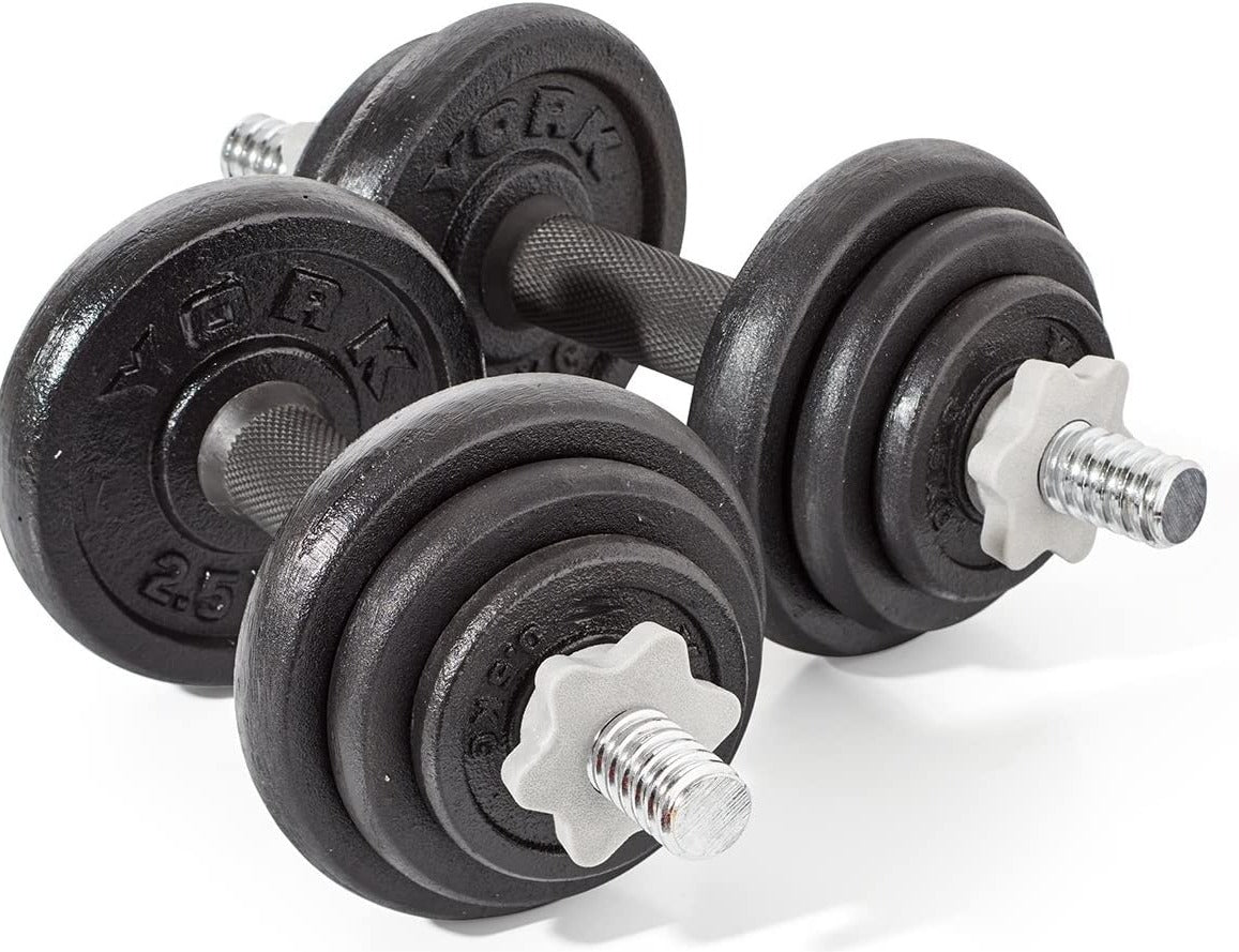 Cast Iron Dumbbell York Chrome Weights Adjustable Dumbbell