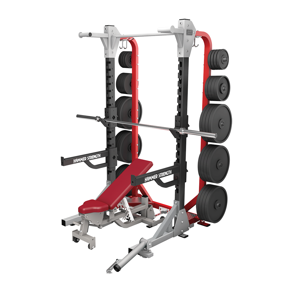 Hammer Strength HD Elite Half Rack with storage The Gym Company